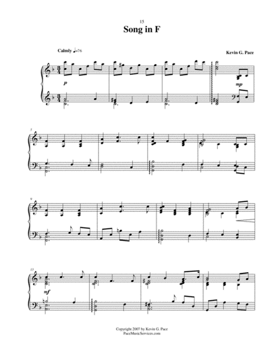 Song in F - advanced piano solo image number null