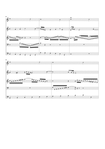 Vom Himmel kam der Engel Schaar, BWV 607 from Orgelbuechlein (arrangement for 5 recorders)