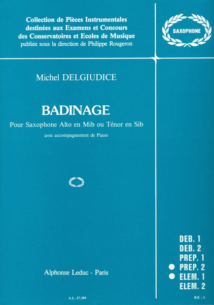 Badinage - Saxophone Mib ou Sib et Piano