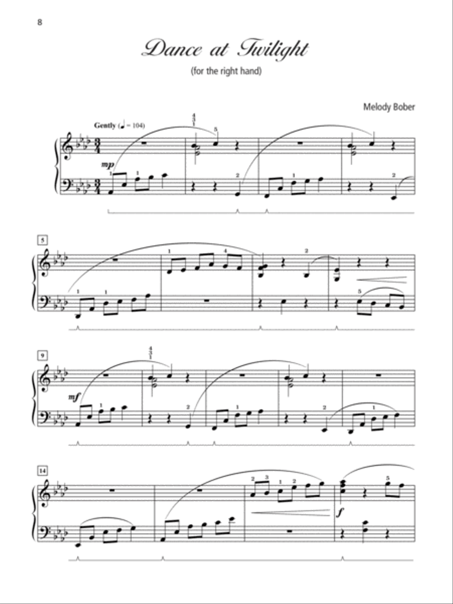 Grand One-Hand Solos for Piano, Book 5 Piano Solo scores gallery preview page 7