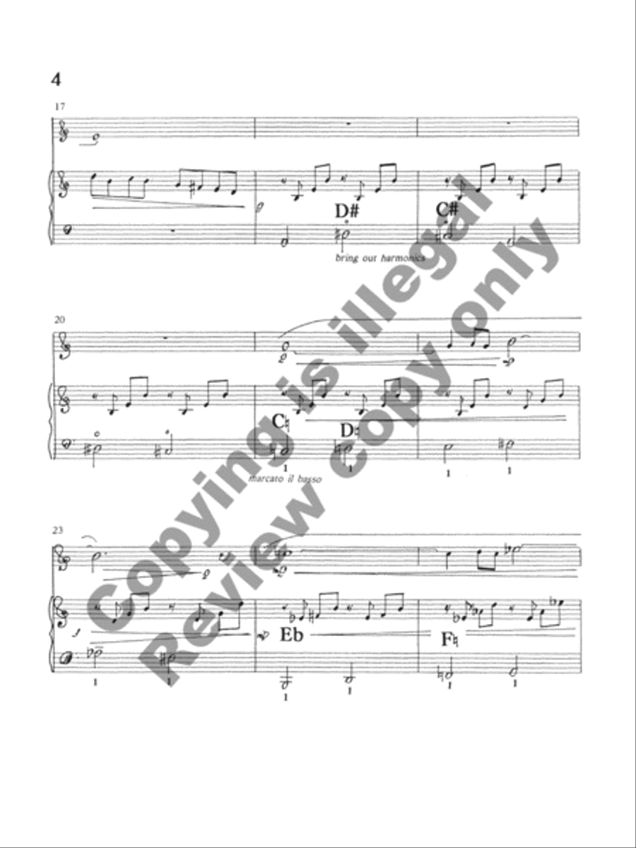 Divertimento for Trumpet and Harp Trumpet scores gallery preview page 5