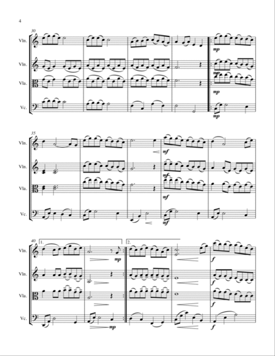 Colors Of The Wind String Trio scores gallery preview page 6