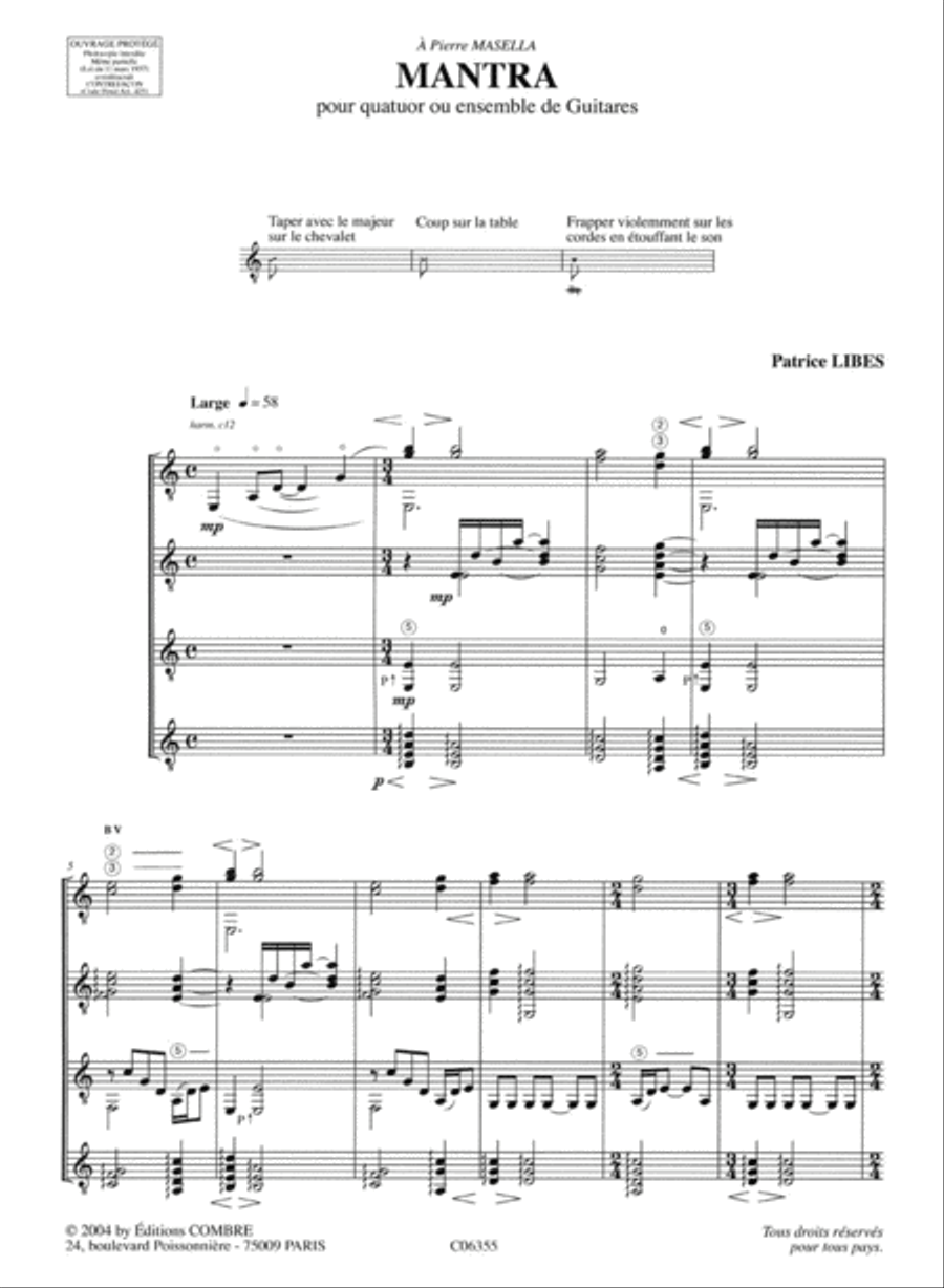 Mantra Mantra Guitar Ensemble scores gallery preview page 2