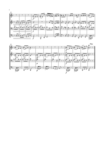 Turkish March Ländler - Beethoven - Brass Quartet image number null