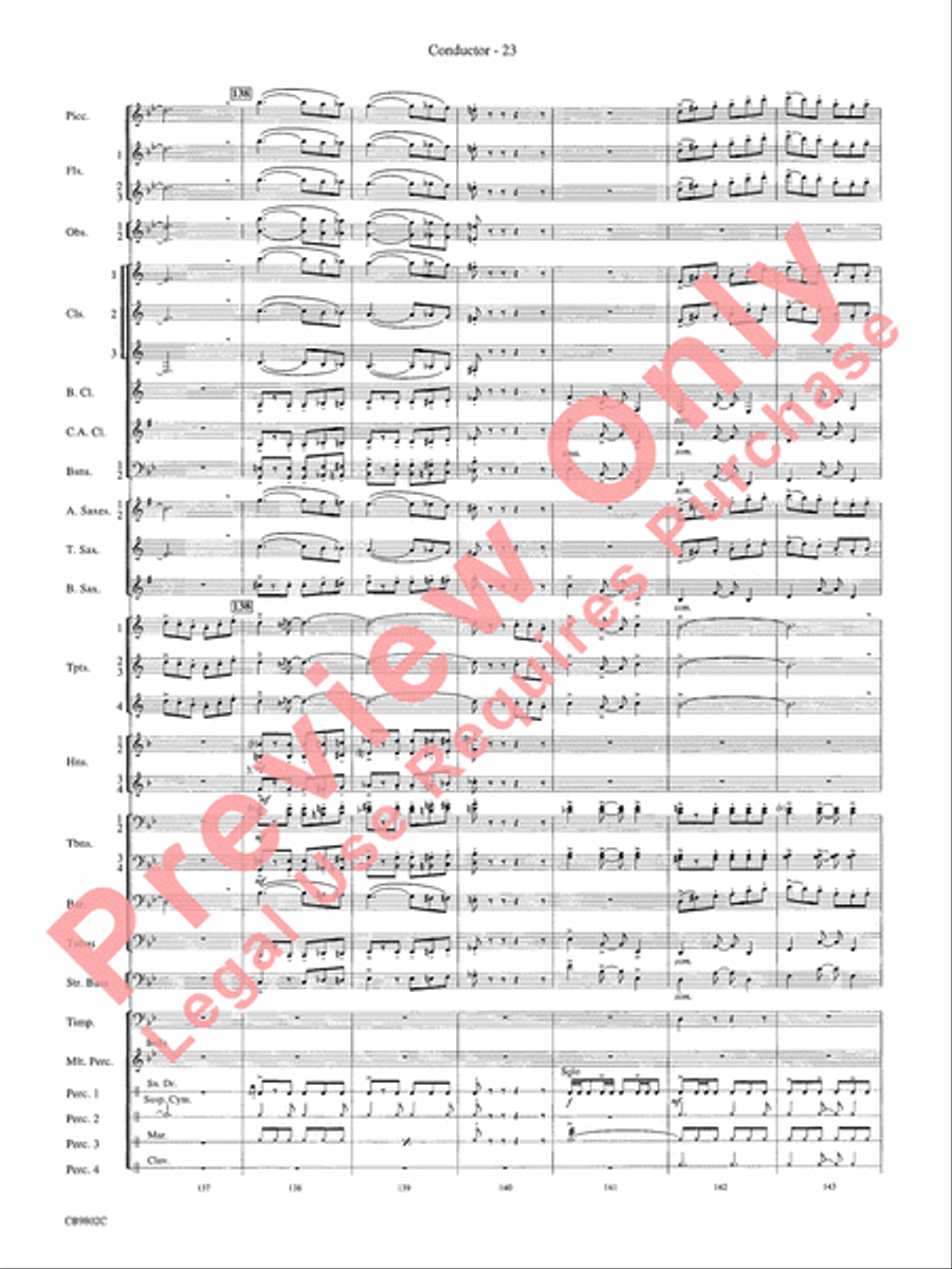 Porgy and Bess Concert Band scores gallery preview page 25