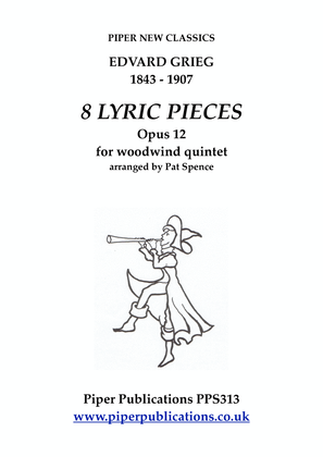Book cover for GRIEG: LYRIC SUITE OPUS 12 FOR WOODWIND QUINTET