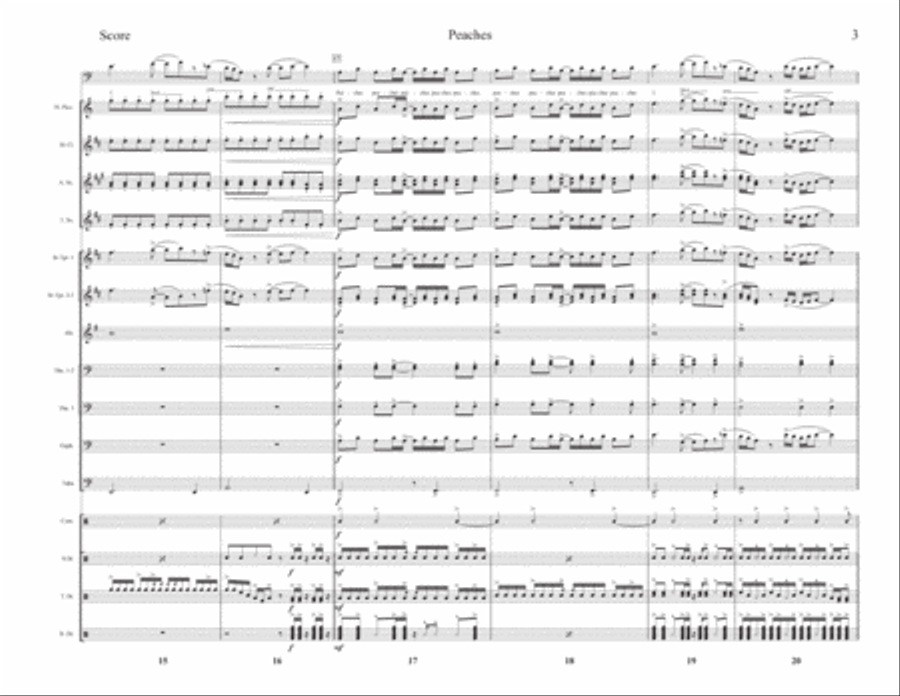 Peaches Peaches Marching Band scores gallery preview page 3