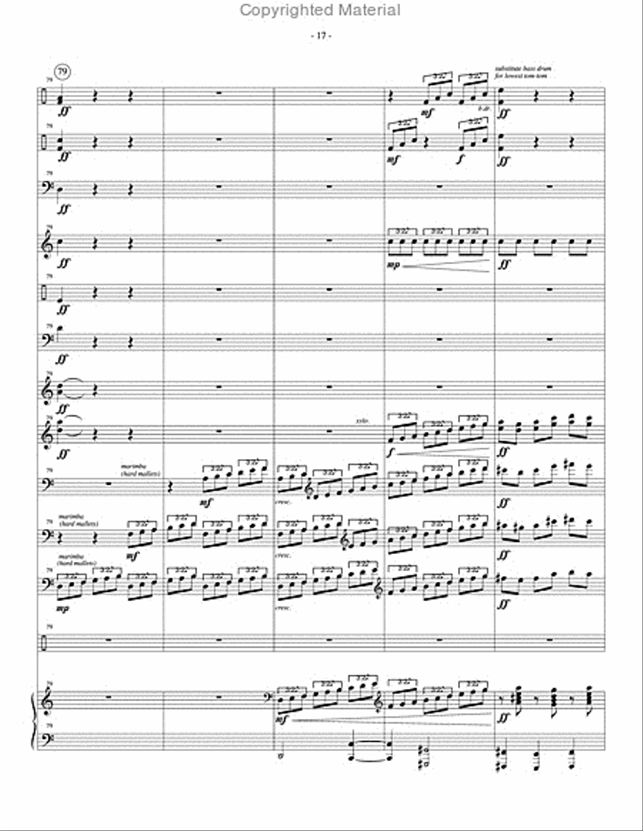 Paschal Dances Percussion Ensemble scores gallery preview page 18