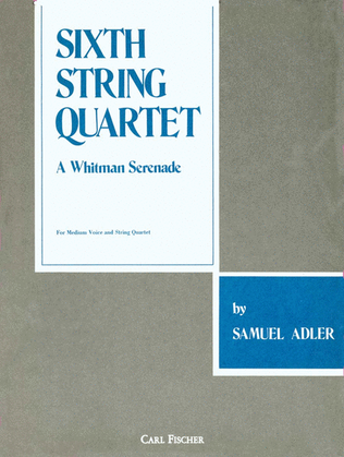 Book cover for Sixth String Quartet