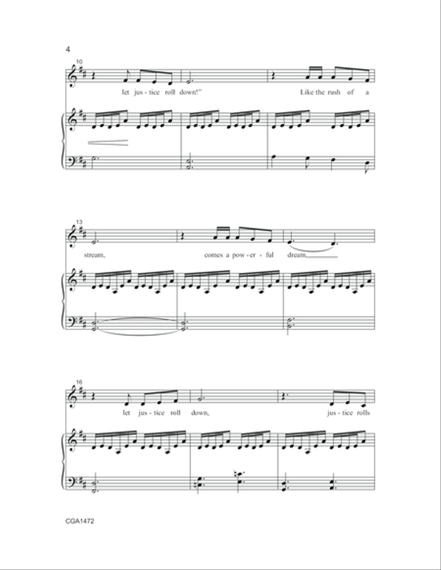 Roll Down, Justice! 4-Part scores gallery preview page 5