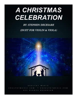 Book cover for A Christmas Celebration (Duet for Violin and Viola)