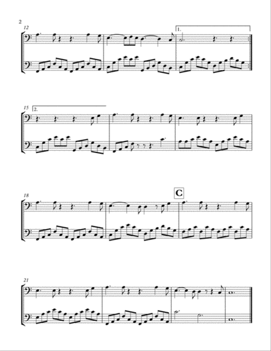 Hallelujah String Duet scores gallery preview page 3