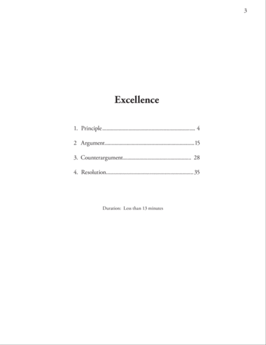 Excellence: A Choral Dialectic for Unaccompanied SATB Choir and an Animal Choir 4-Part scores gallery preview page 3