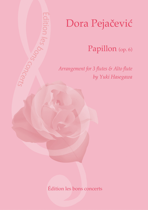 Dora Pejačević: "Papillon (op. 6)" Arrangement for 3 flutes and alto flute by Yuki Hasegawa
