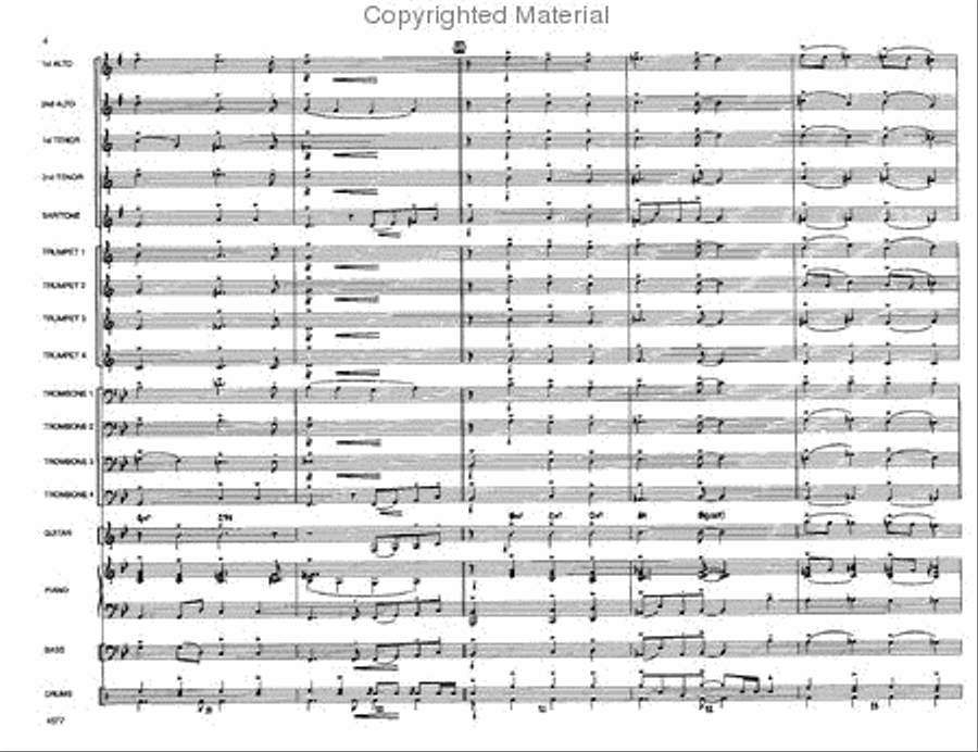 O Come, All Ye Faithful Jazz Ensemble scores gallery preview page 5