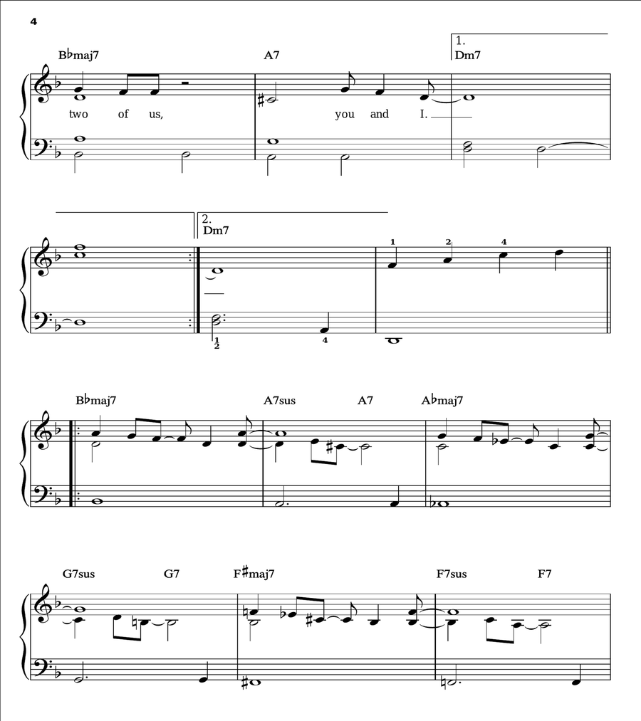 Just The Two Of Us Easy Piano scores gallery preview page 4