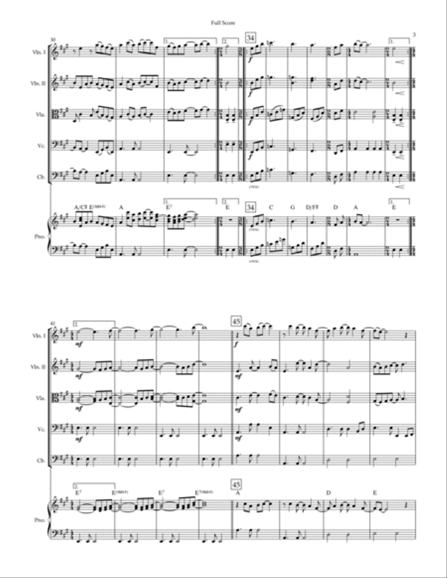 Here Comes The Sun Small Ensemble scores gallery preview page 3