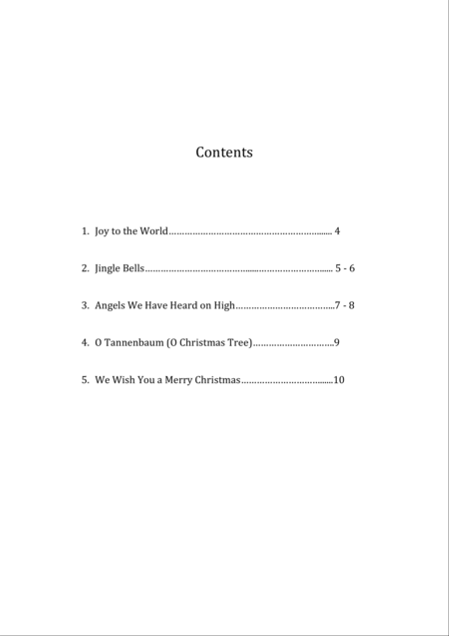 Christmas Songs (Book 1) - Small Harp (from Low C) Harp scores gallery preview page 3