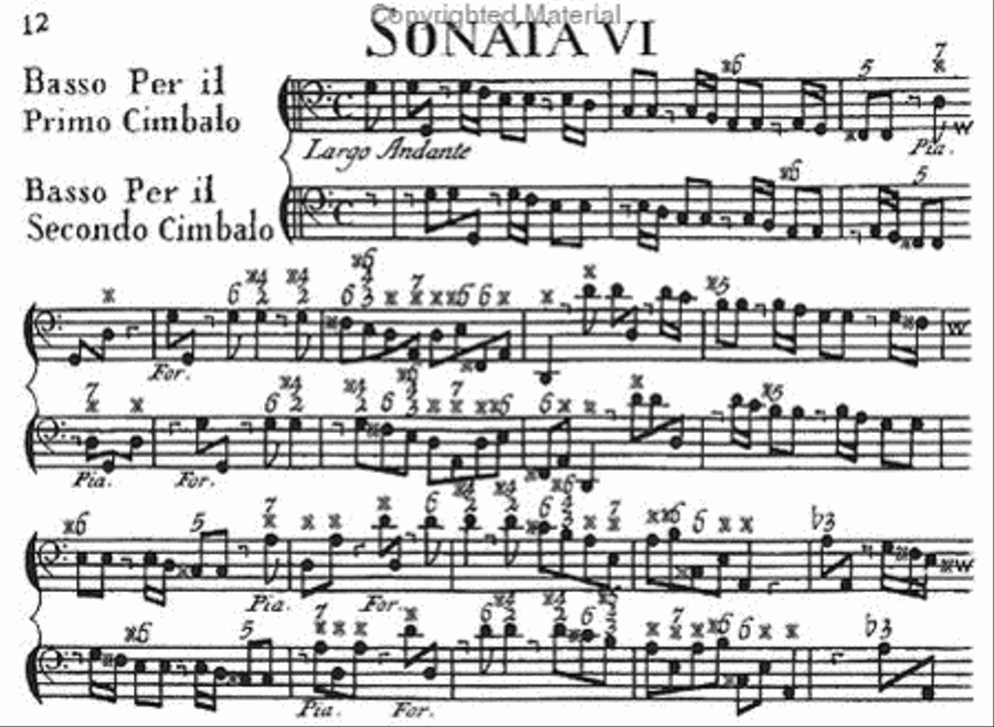 Sei Sonate a tre - Opus V Flute scores gallery preview page 2