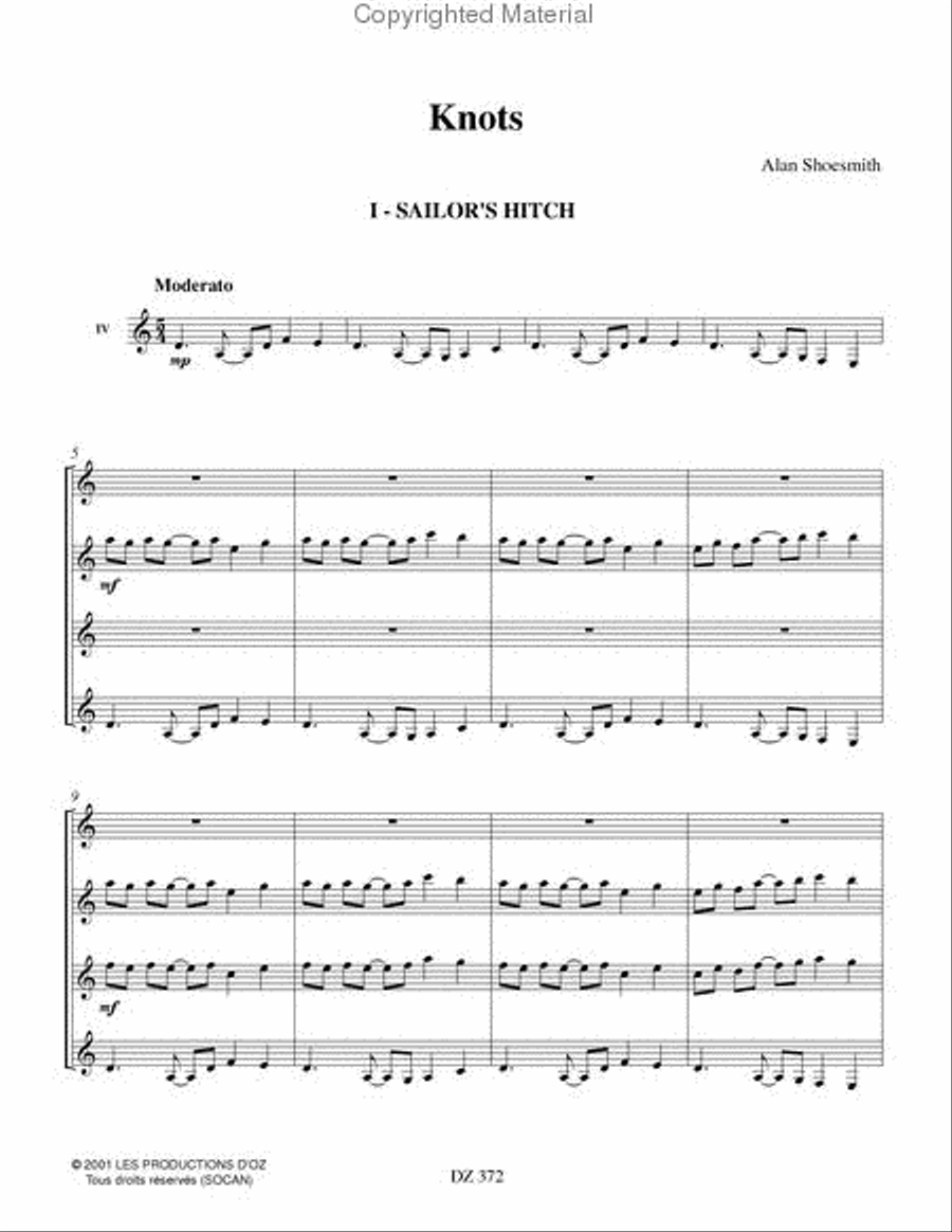 Knots Guitar Ensemble scores gallery preview page 2
