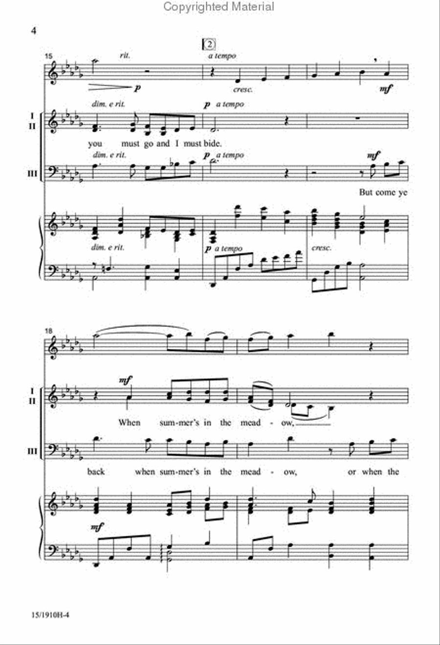 Danny Boy 3-Part scores gallery preview page 4