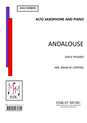Book cover for ANDALOUSE – ALTO SAXOPHONE & PIANO
