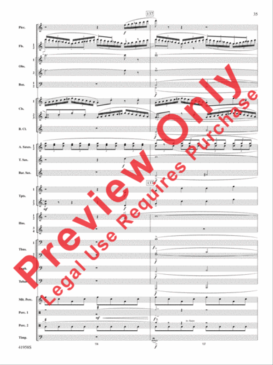 God's Country Concert Band scores gallery preview page 55