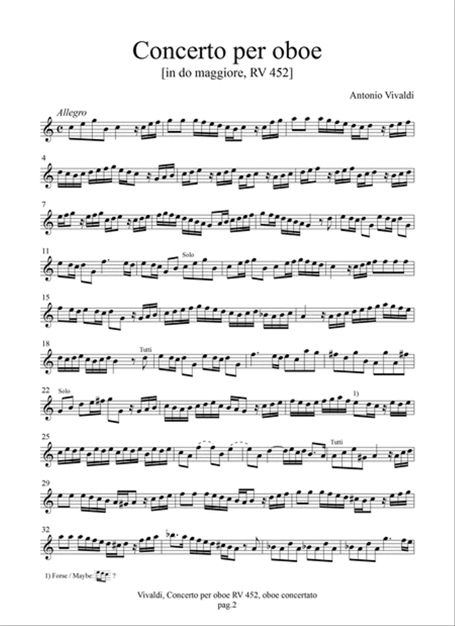 Concerto in do maggiore RV 452 String Orchestra scores gallery preview page 3