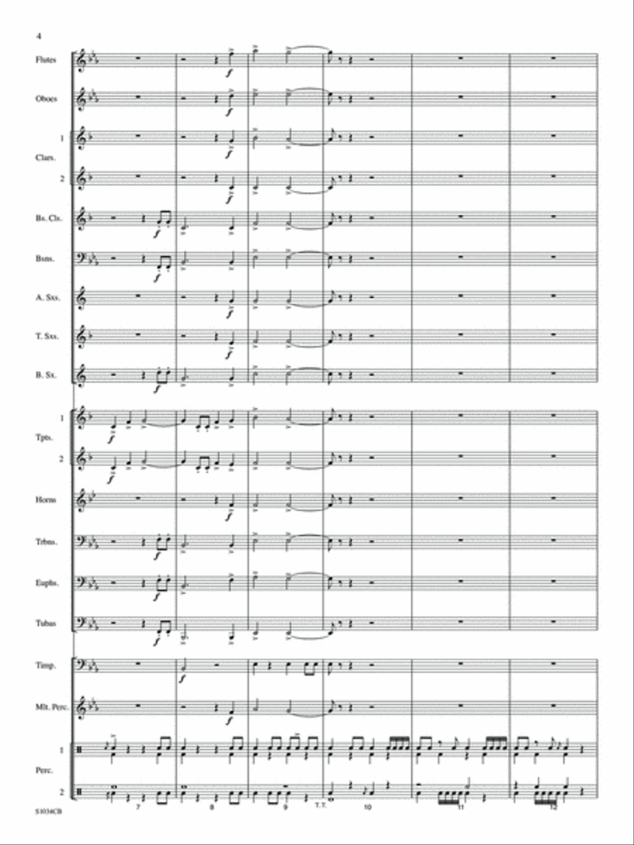 Bold Adventure - Full Score Concert Band scores gallery preview page 4