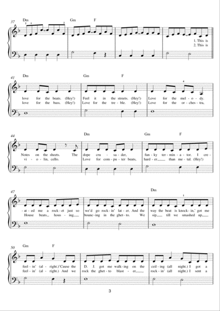 This Is Love This Is Love Easy Piano scores gallery preview page 3