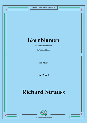 Richard Strauss-Kornblumen,Op.22 No.1,in B Major