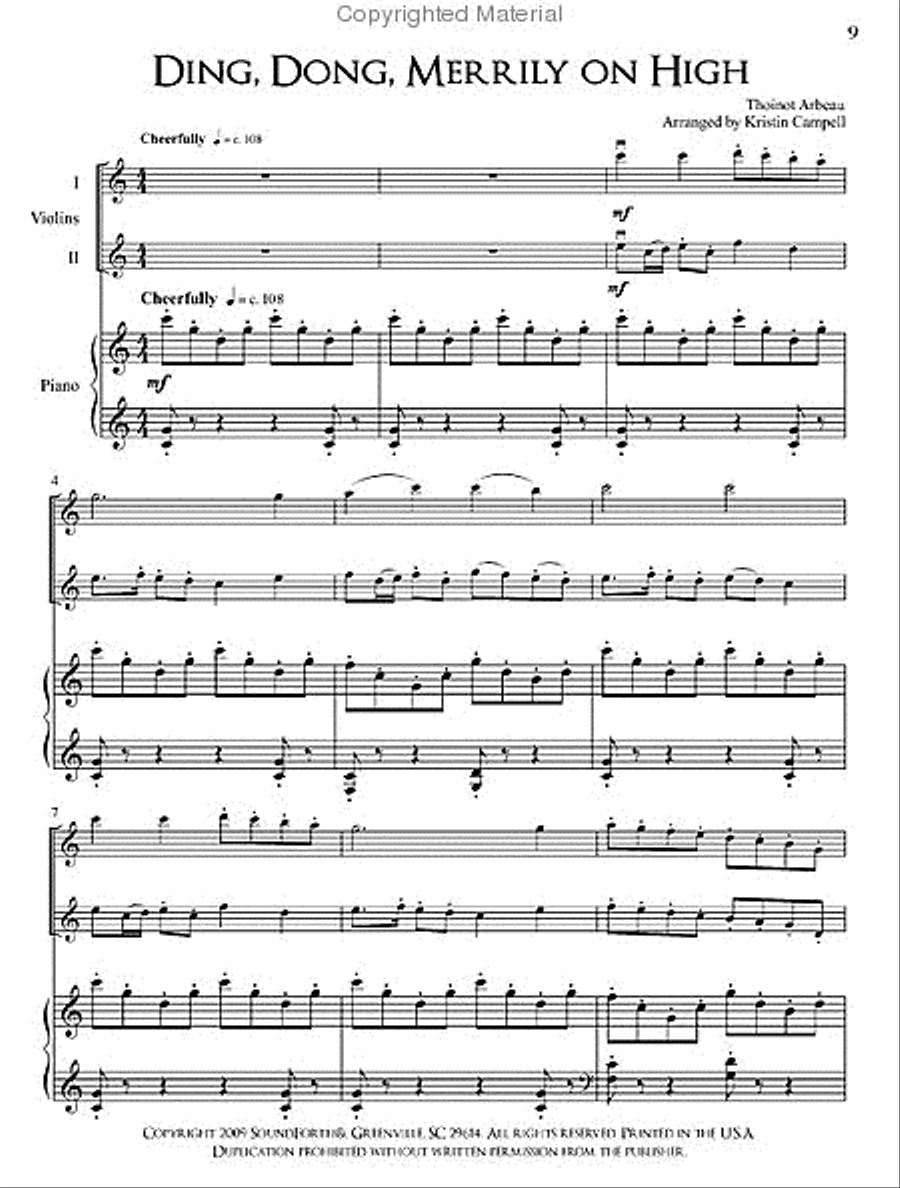 Winter's Snow String Duet scores gallery preview page 4