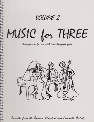 Book cover for Music for Three, Volume 2 - Parts 1-3