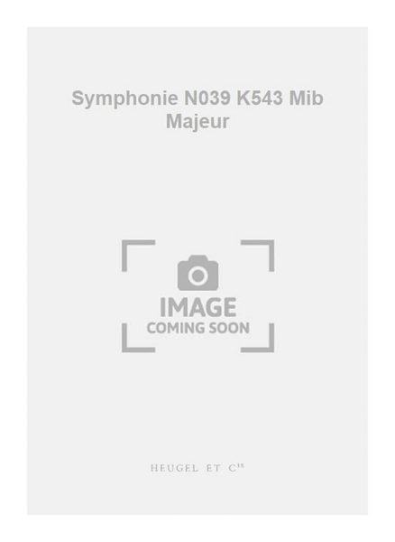 Symphonie N039 K543 Mib Majeur