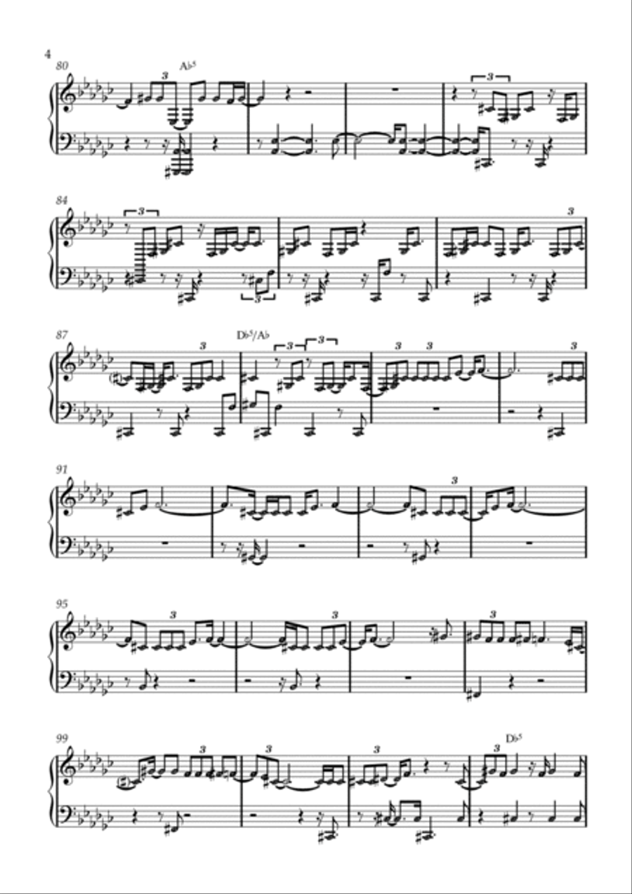 Raise A Hallelujah Easy Piano scores gallery preview page 4