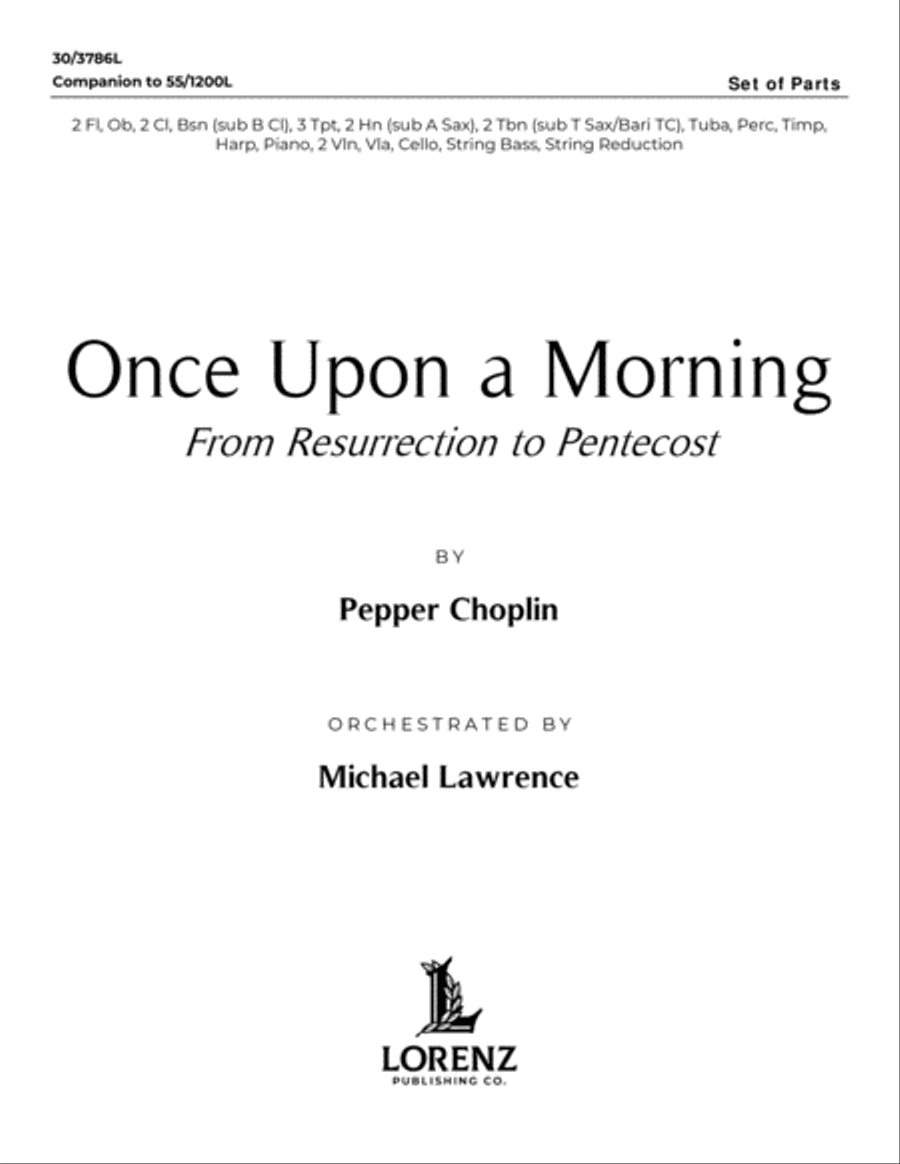 Once Upon a Morning - Set of Parts Choir scores gallery preview page 2