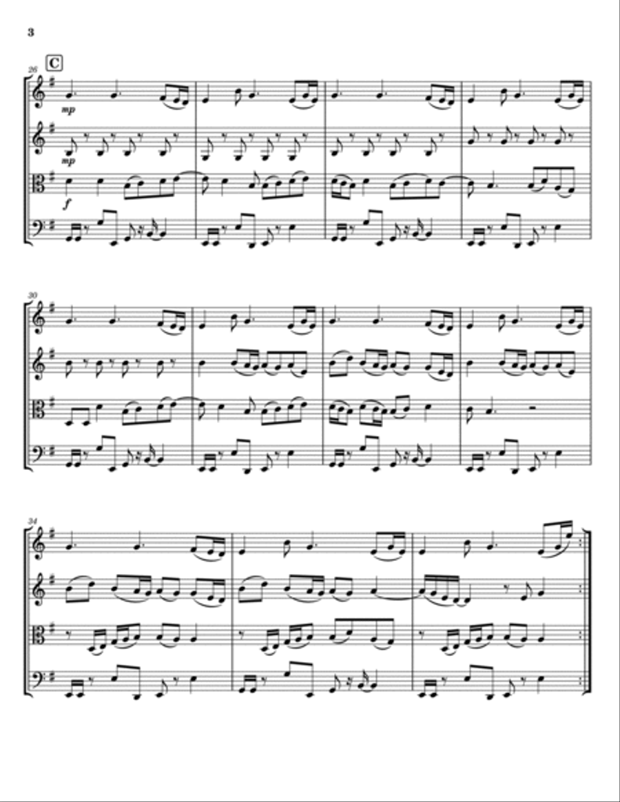 Fantasy String Quartet scores gallery preview page 3