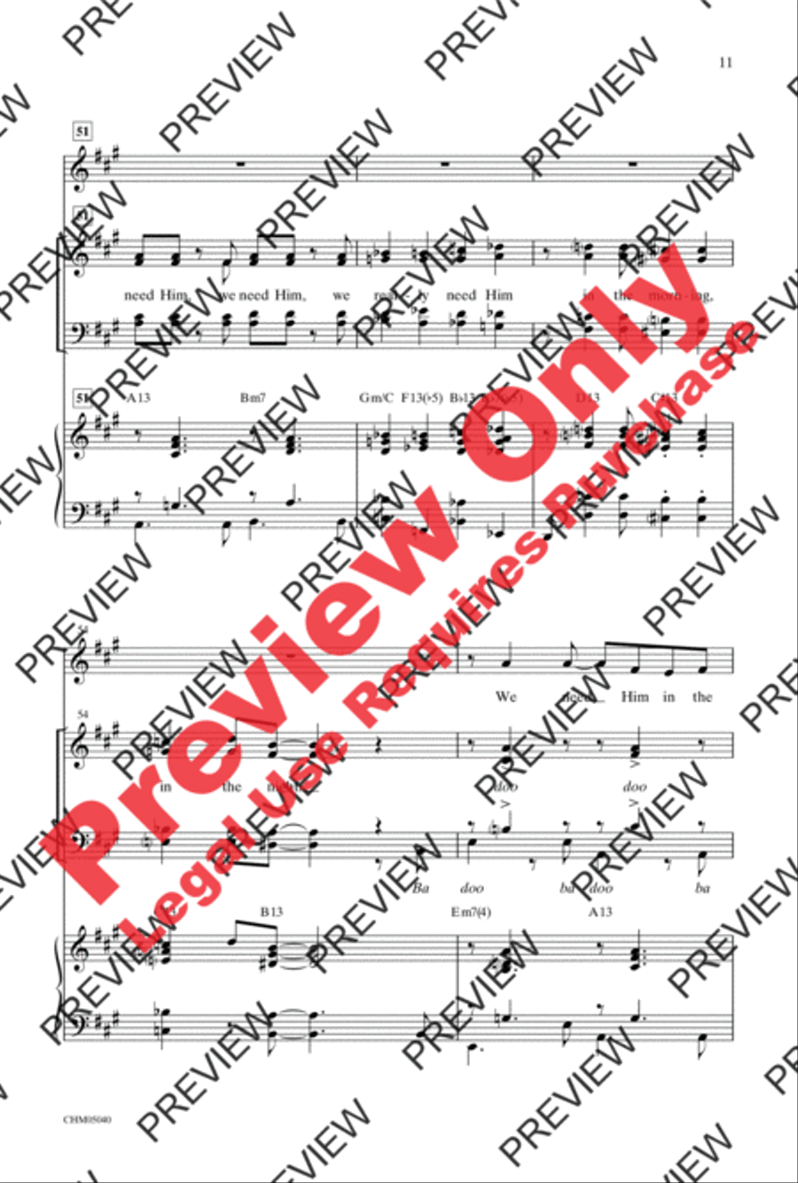 If We Ever Needed the Lord Before (We Sure Do Need Him Now) 4-Part scores gallery preview page 10