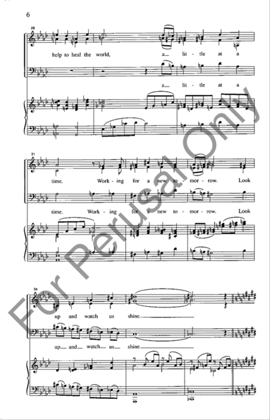 Children Of Tomorrow 3-Part scores gallery preview page 5