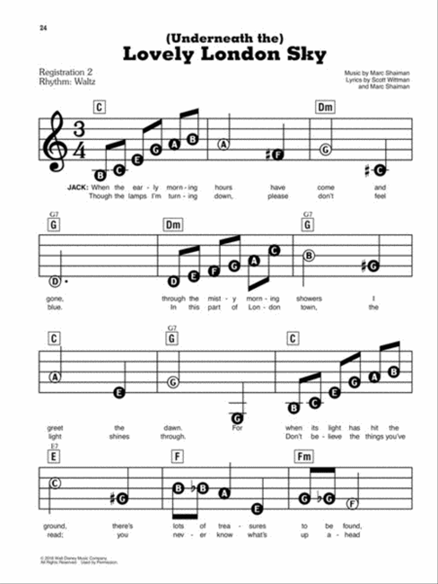 Mary Poppins Returns Electronic Keyboard scores gallery preview page 4