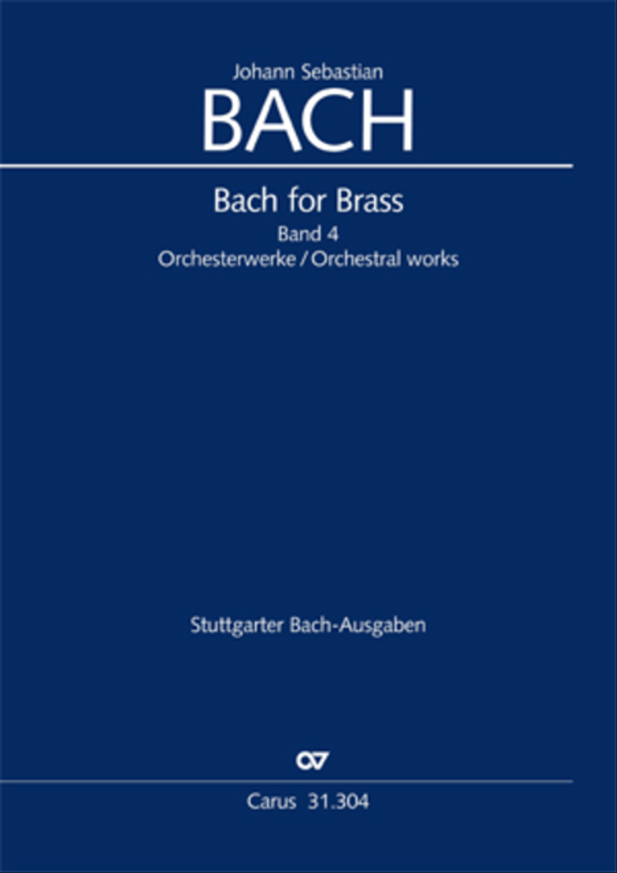 Bach for Brass 4: Works for orchestra Collection / Songbook scores gallery preview page 1