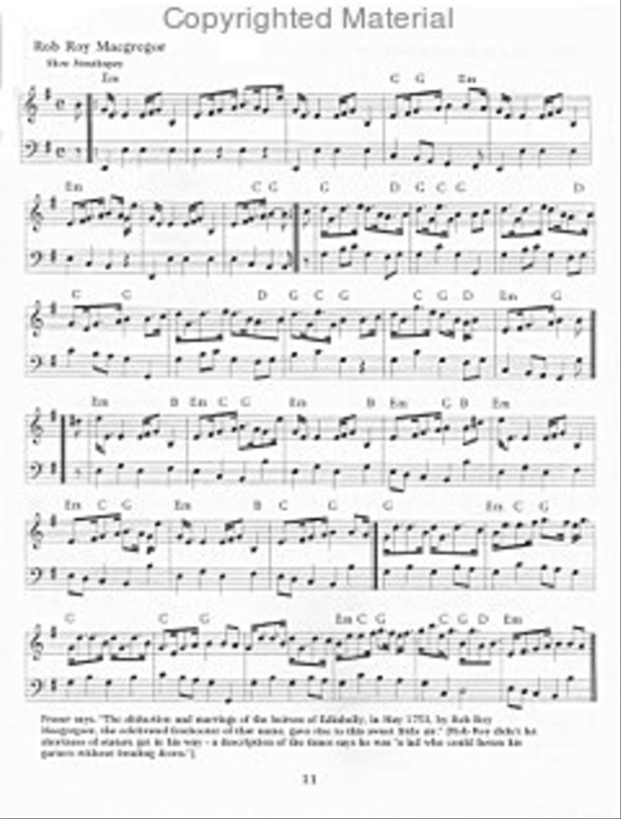 Selections from Capt. Simon Fraser's Airs & Melodies Harp scores gallery preview page 3