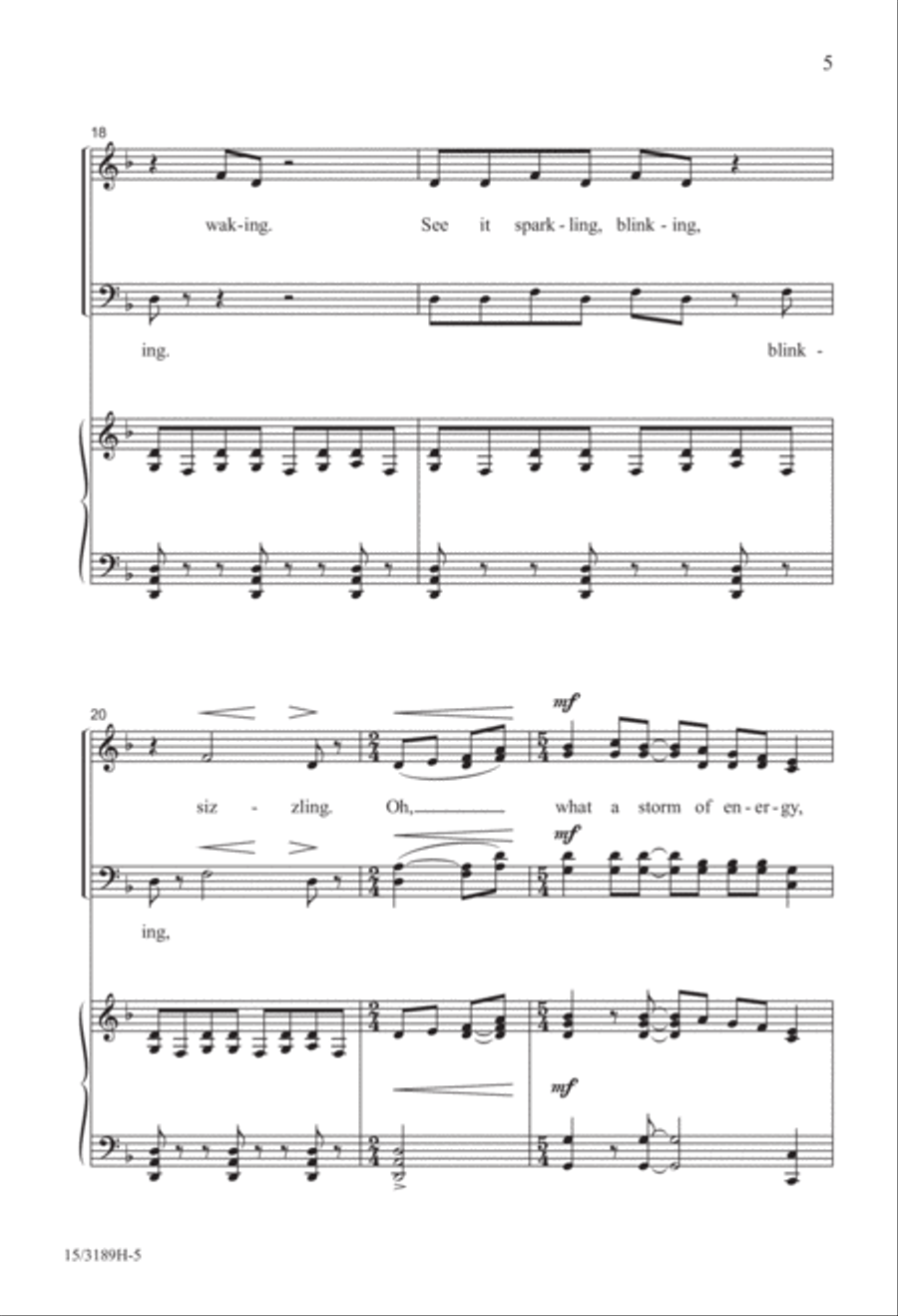 Lightning! 4-Part scores gallery preview page 5