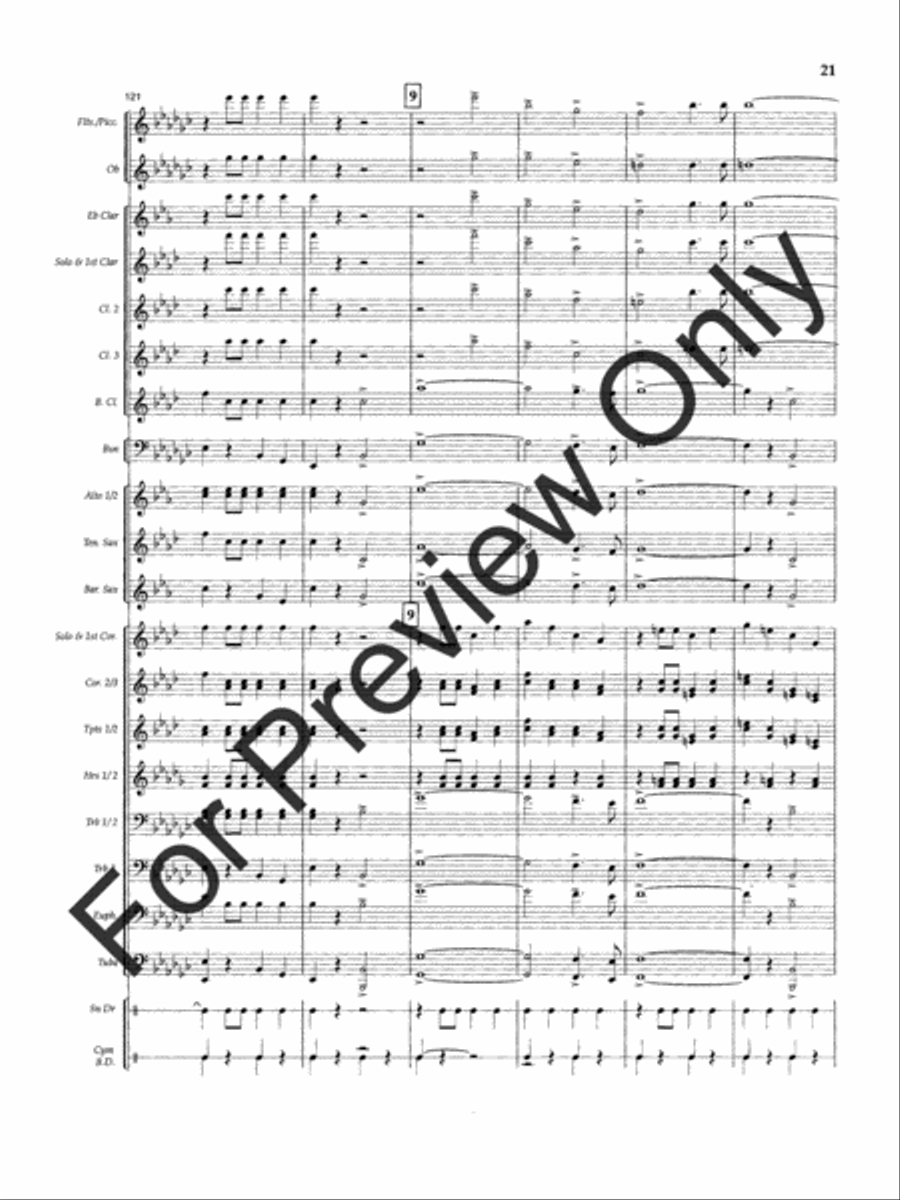 Slavic Farewell Slavic Farewell Concert Band scores gallery preview page 24