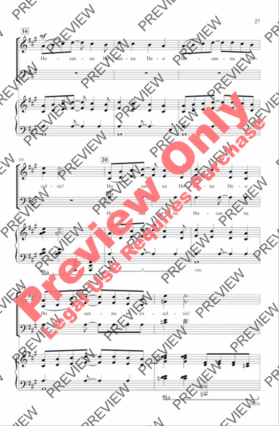 Missa Festiva Missa Festiva 4-Part scores gallery preview page 30