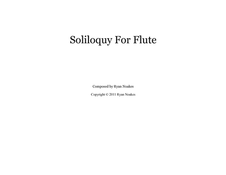 Soliloquy for Flute