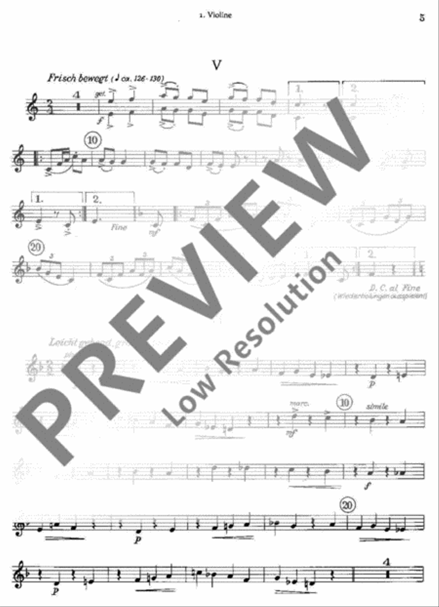 Tanzlieder-Kantate Violin scores gallery preview page 5