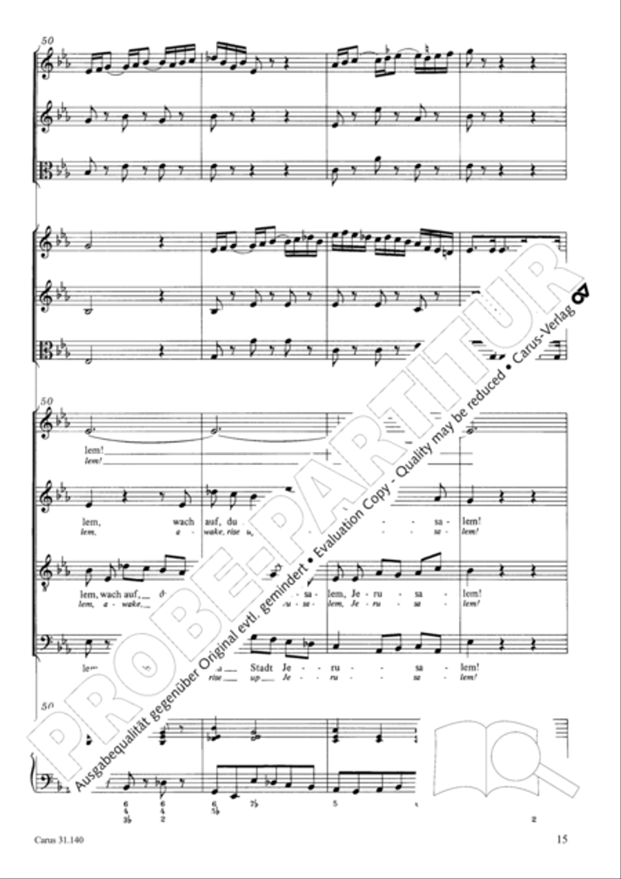 Wake, o wake and hear the voices STB scores gallery preview page 16