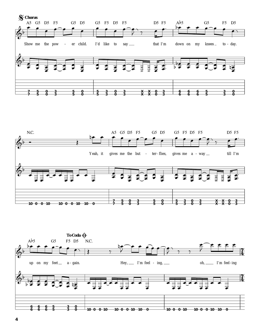 Outshined Outshined Acoustic Guitar scores gallery preview page 4