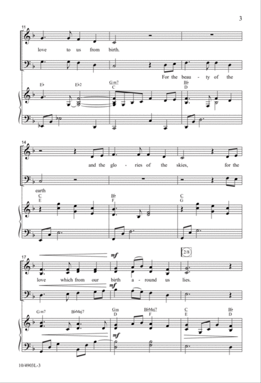 Thanks for Giving 4-Part scores gallery preview page 3